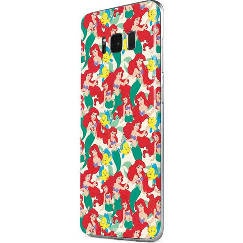 Disney The Little Mermaid Ariel and Flounder Pattern Galaxy S8 Skin