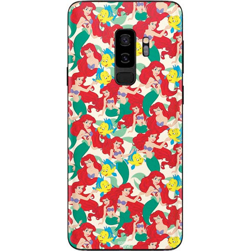 Disney The Little Mermaid Ariel and Flounder Pattern Galaxy S9 Plus Skin