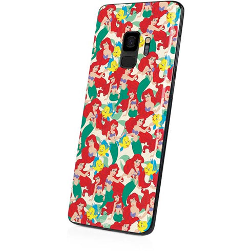 Disney The Little Mermaid Ariel and Flounder Pattern Galaxy S9 Skin