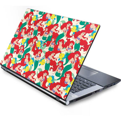 Disney The Little Mermaid Ariel and Flounder Pattern Generic Laptop Skin