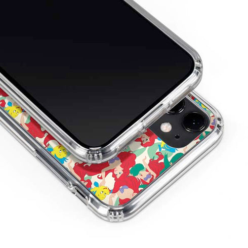 Disney The Little Mermaid Ariel and Flounder Pattern iPhone 11 Clear Case