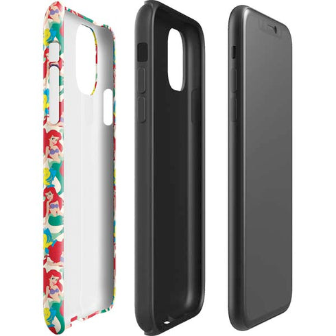 Disney The Little Mermaid Ariel and Flounder Pattern iPhone 11 Impact Case