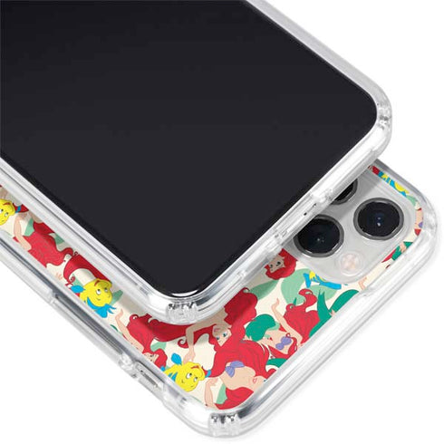 Disney The Little Mermaid Ariel and Flounder Pattern iPhone 11 Pro Clear Case