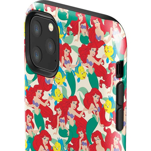 Disney The Little Mermaid Ariel and Flounder Pattern iPhone 11 Pro Max Impact Case