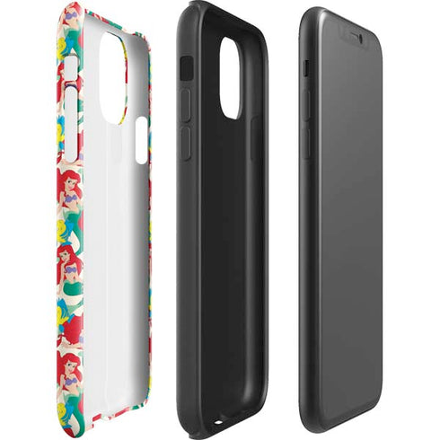 Disney The Little Mermaid Ariel and Flounder Pattern iPhone 11 Pro Max Impact Case