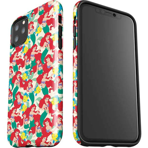 Disney The Little Mermaid Ariel and Flounder Pattern iPhone 11 Pro Max Impact Case
