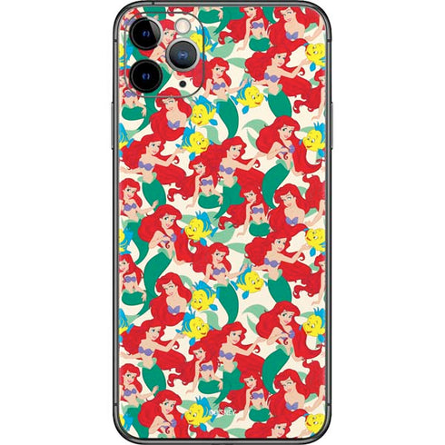 Disney The Little Mermaid Ariel and Flounder Pattern iPhone 11 Pro Max Skin