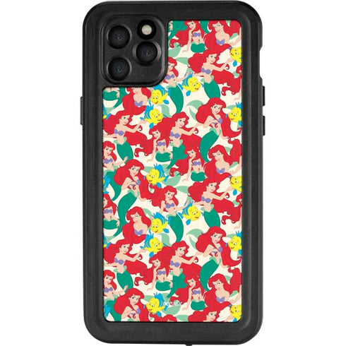 Disney The Little Mermaid Ariel and Flounder Pattern iPhone 11 Pro Max Waterproof Case