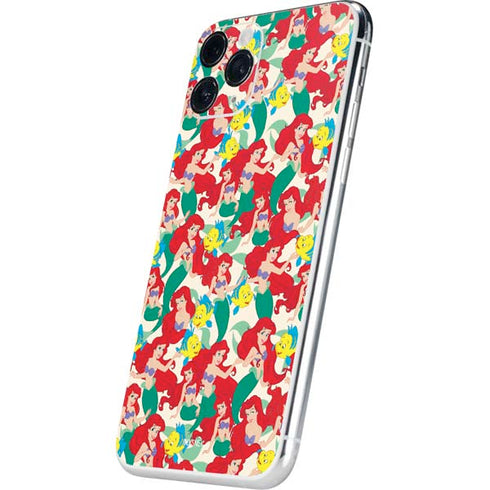 Disney The Little Mermaid Ariel and Flounder Pattern iPhone 11 Pro Skin