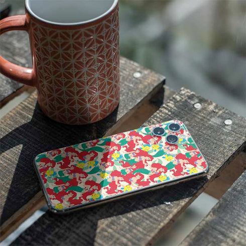 Disney The Little Mermaid Ariel and Flounder Pattern iPhone 11 Pro Skin