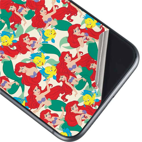 Disney The Little Mermaid Ariel and Flounder Pattern iPhone 11 Skin