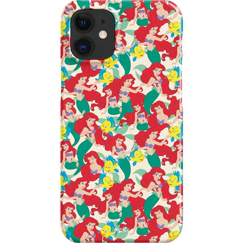 Disney The Little Mermaid Ariel and Flounder Pattern iPhone 12 Mini Lite Case
