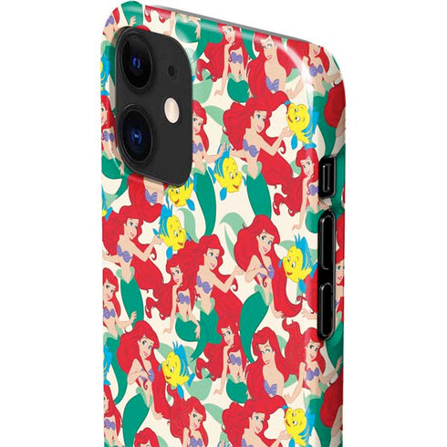 Disney The Little Mermaid Ariel and Flounder Pattern iPhone 12 Mini Lite Case