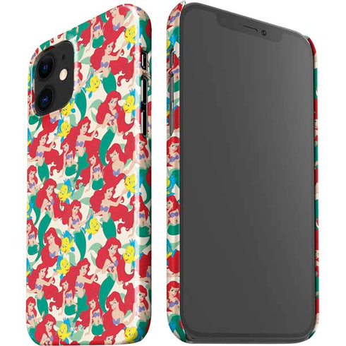 Disney The Little Mermaid Ariel and Flounder Pattern iPhone 12 Mini Lite Case