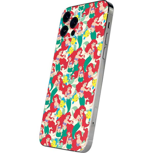 Disney The Little Mermaid Ariel and Flounder Pattern iPhone 12 Pro Skin