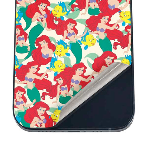 Disney The Little Mermaid Ariel and Flounder Pattern iPhone 12 Skin