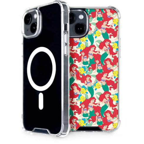 Disney The Little Mermaid Ariel and Flounder Pattern iPhone 13 MagSafe Case