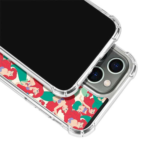 Disney The Little Mermaid Ariel and Flounder Pattern iPhone 13 Pro Clear Case