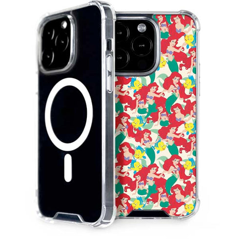 Disney The Little Mermaid Ariel and Flounder Pattern iPhone 13 Pro MagSafe Case