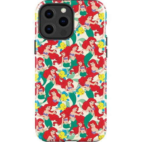 Disney The Little Mermaid Ariel and Flounder Pattern iPhone 13 Pro Max Impact Case
