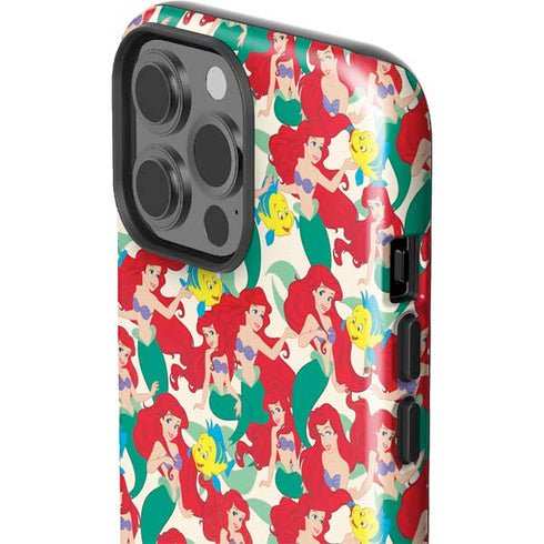 Disney The Little Mermaid Ariel and Flounder Pattern iPhone 13 Pro Max Impact Case