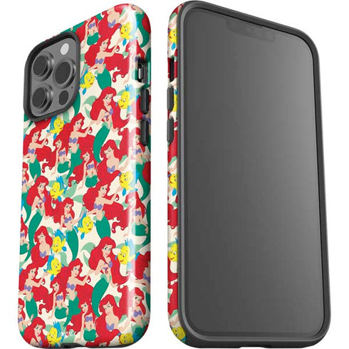 Disney The Little Mermaid Ariel and Flounder Pattern iPhone 13 Pro Max Impact Case