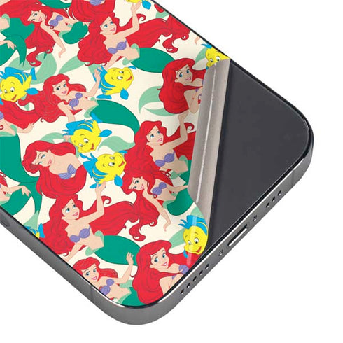 Disney The Little Mermaid Ariel and Flounder Pattern iPhone 14 Pro Max Skin