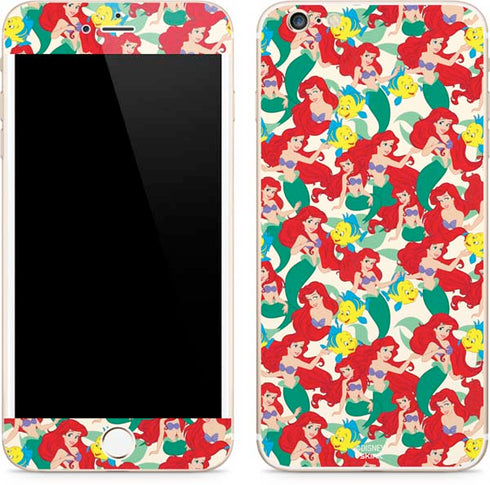 Disney The Little Mermaid Ariel and Flounder Pattern iPhone 6/6s Plus Skin