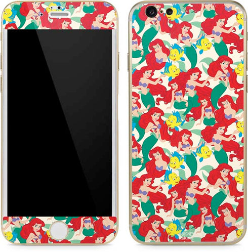 Disney The Little Mermaid Ariel and Flounder Pattern iPhone 6/6s Skin