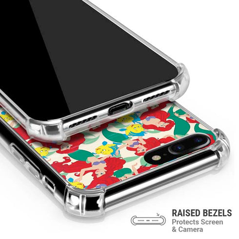 Disney The Little Mermaid Ariel and Flounder Pattern iPhone 7/8 Plus Clear Case
