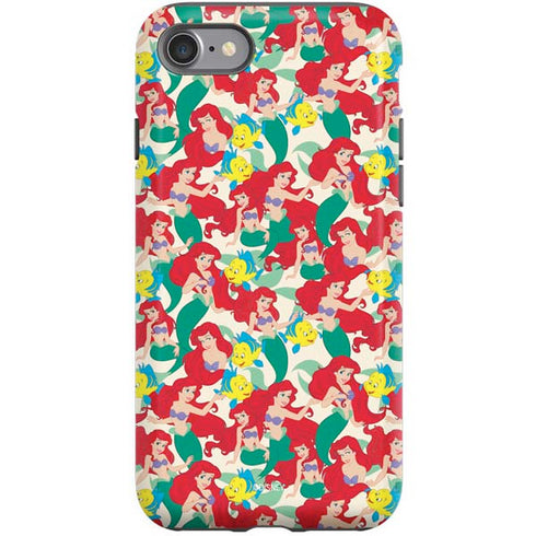 Disney The Little Mermaid Ariel and Flounder Pattern iPhone SE (2nd & 3rd Gen) Pro Case