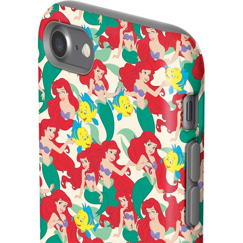 Disney The Little Mermaid Ariel and Flounder Pattern iPhone SE (2nd & 3rd Gen) Pro Case