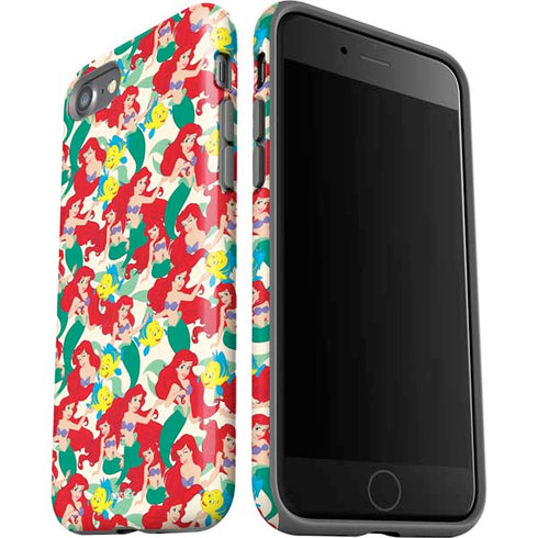 Disney The Little Mermaid Ariel and Flounder Pattern iPhone SE (2nd & 3rd Gen) Pro Case