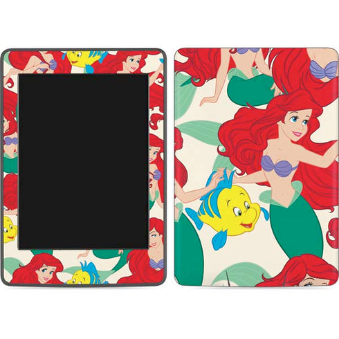 Disney The Little Mermaid Ariel and Flounder Pattern Amazon Kindle Skin