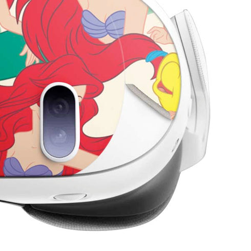 Disney The Little Mermaid Ariel and Flounder Pattern Meta Quest 3 Skin