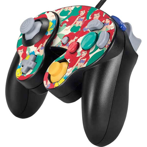 Disney The Little Mermaid Ariel and Flounder Pattern Nintendo GameCube Controller Skin