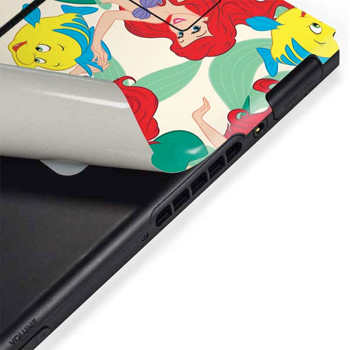Disney The Little Mermaid Ariel and Flounder Pattern Nintendo Switch Bundle Skin