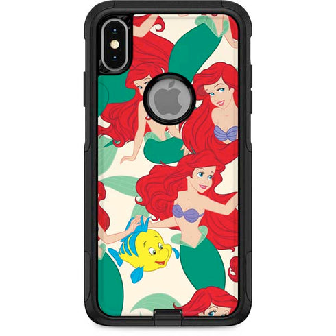 Disney The Little Mermaid Ariel and Flounder Pattern Otterbox Commuter iPhone Skin