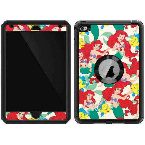 Disney The Little Mermaid Ariel and Flounder Pattern Otterbox Defender iPad Skin