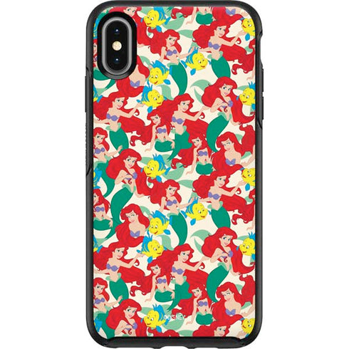 Disney The Little Mermaid Ariel and Flounder Pattern Otterbox Symmetry iPhone Skin