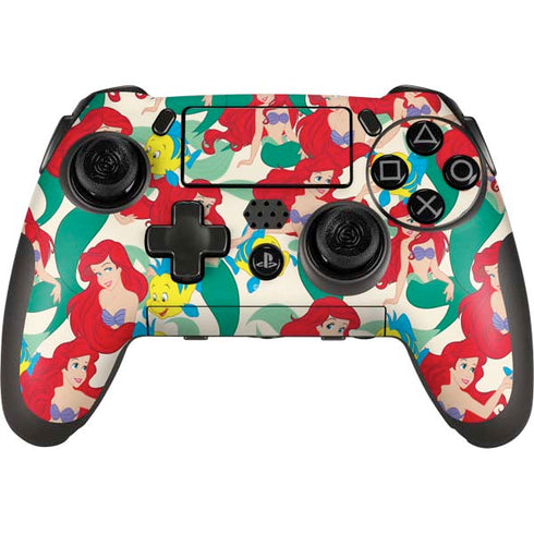 Disney The Little Mermaid Ariel and Flounder Pattern PlayStation Scuf Vantage 2 Controller Skin