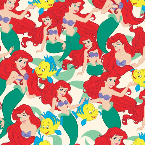 Disney The Little Mermaid Ariel and Flounder Pattern PS4 Slim Bundle Skin