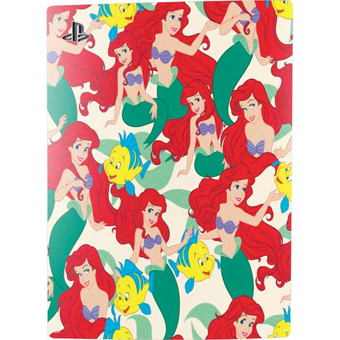 Disney The Little Mermaid Ariel and Flounder Pattern PS5 Digital Edition Console Skin