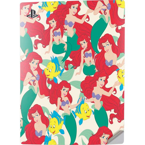 Disney The Little Mermaid Ariel and Flounder Pattern PS5 Digital Edition Console Skin