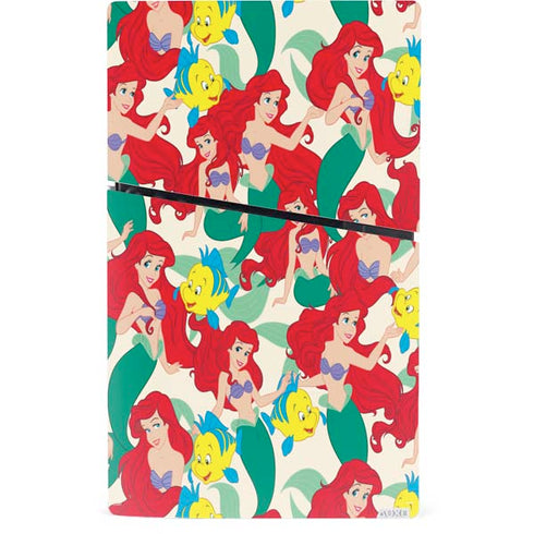 Disney The Little Mermaid Ariel and Flounder Pattern PS5 Slim Digital Edition Console Skin