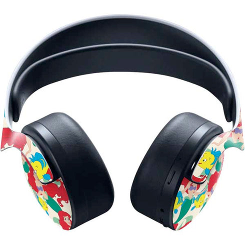 Disney The Little Mermaid Ariel and Flounder Pattern PULSE 3D Wireless Headset for PS5 Skin