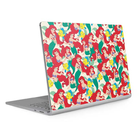 Disney The Little Mermaid Ariel and Flounder Pattern Surface Book 2 15in Skin