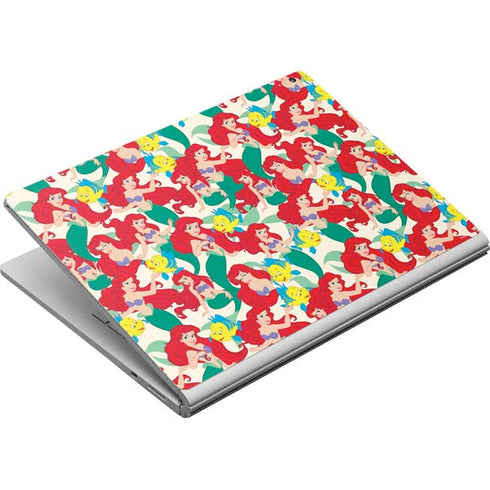 Disney The Little Mermaid Ariel and Flounder Pattern Surface Book Skin