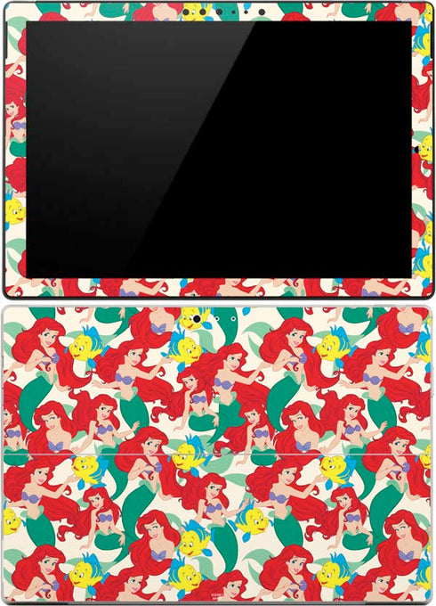 Disney The Little Mermaid Ariel and Flounder Pattern Surface Pro (2017) Skin