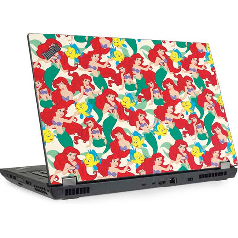 Disney The Little Mermaid Ariel and Flounder Pattern Lenovo ThinkPad Skin